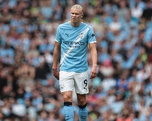 曼城队内本赛季英超射手榜：哈兰德13球居首，有5人各入1球