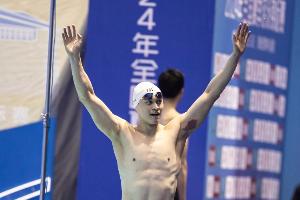 孙杨：满意预赛的发挥，希望用热爱和精神为游泳贡献自己的力量