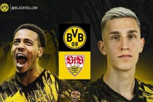 多特蒙德vs斯图加特首发：吉拉西、小贝林首发，施洛特贝克出战