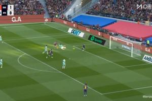 错失良机！费尔明单刀机会射门被扑，奥尔莫补射偏出