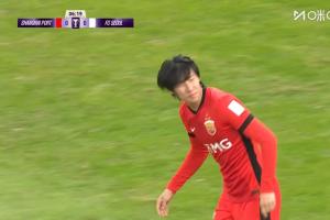 错失良机！蒯纪闻妙传，李新翔无人防守一对一射门送进门将怀中