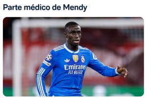 本赛季仅出战1场！皇马官方：费兰·门迪右腿股二头肌肌肉损伤