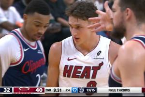 热火三分11中8！比赛打了一节多快船罚球15-0热火 还落后8分