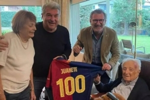 每体：拉波尔塔前岳父于本周二去世，享年101岁