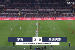 【集锦】意甲-佩莱格里尼点射曼奇尼造点+助攻 罗马2-0乌迪内斯