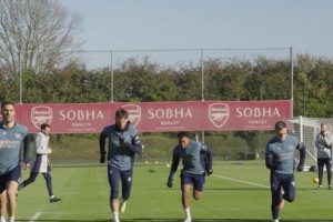 大战在即！阿森纳全队训练备战北伦敦德比