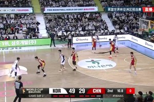 这咋防啊？！韩国6号李政玹顶着廖三宁，三分线外两步无解轰进！